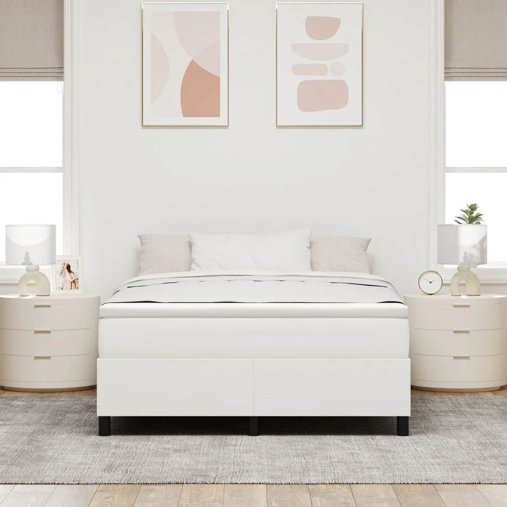 Platforminės lovos rėmas Kreminė 160 x 200 cm