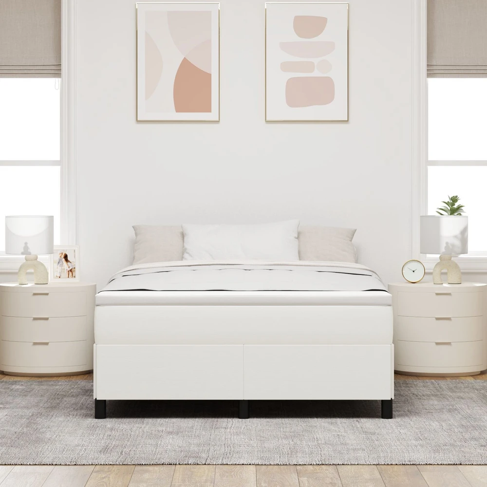 Kiemas lova Kreminė 160 x 200 cm Kordūrinis audinys
