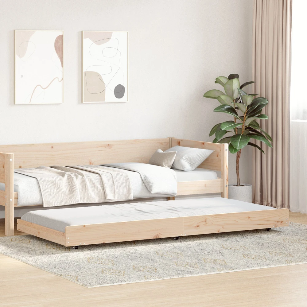 Lova Lovos rėmas Ruda 80 x 200 cm Pušies medienos masyvas
