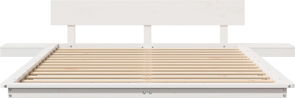 Lovos rėmas Balta 140 x 200 cm Medis
