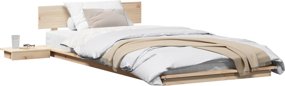 Lovos rėmas su galvūgalio su saugykla Ruda 90 x 200 cm Medis