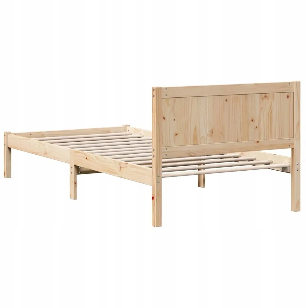 Lova Lovos rėmas Ruda 90 x 190 cm Pušies medienos masyvas