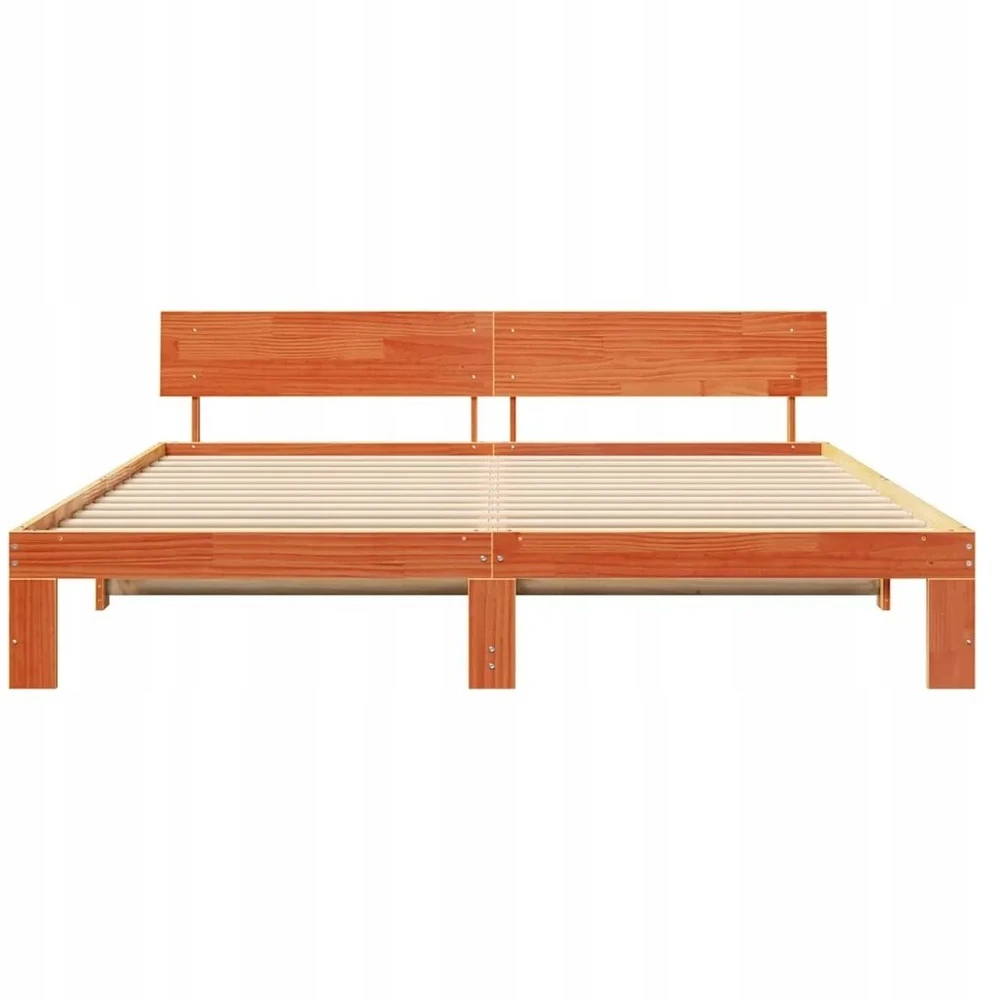 Lovos rėmas Vaško ruda 200 x 200 cm Kietos pušies mediena