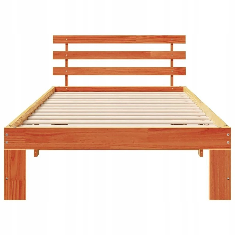 Lova Lovos rėmas Vaško ruda 75 x 190 cm Kietos pušies mediena