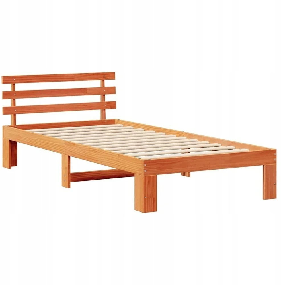 Lova Lovos rėmas Vaško ruda 75 x 190 cm Kietos pušies mediena