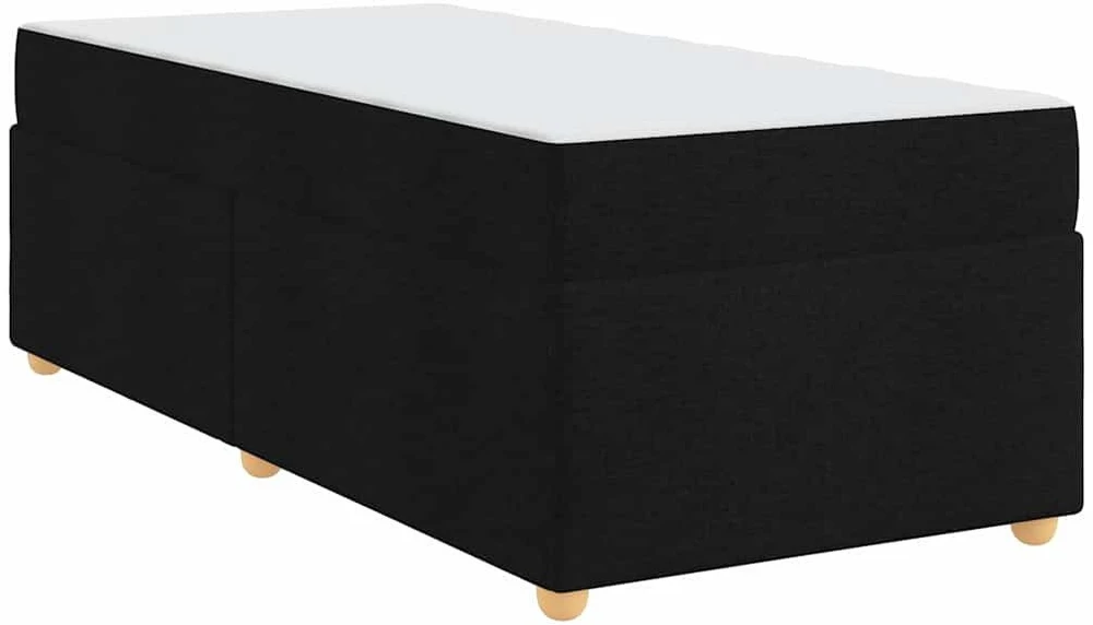 Lova Lovos rėmas su čiužiniu Juoda 80 x 200 cm audinys