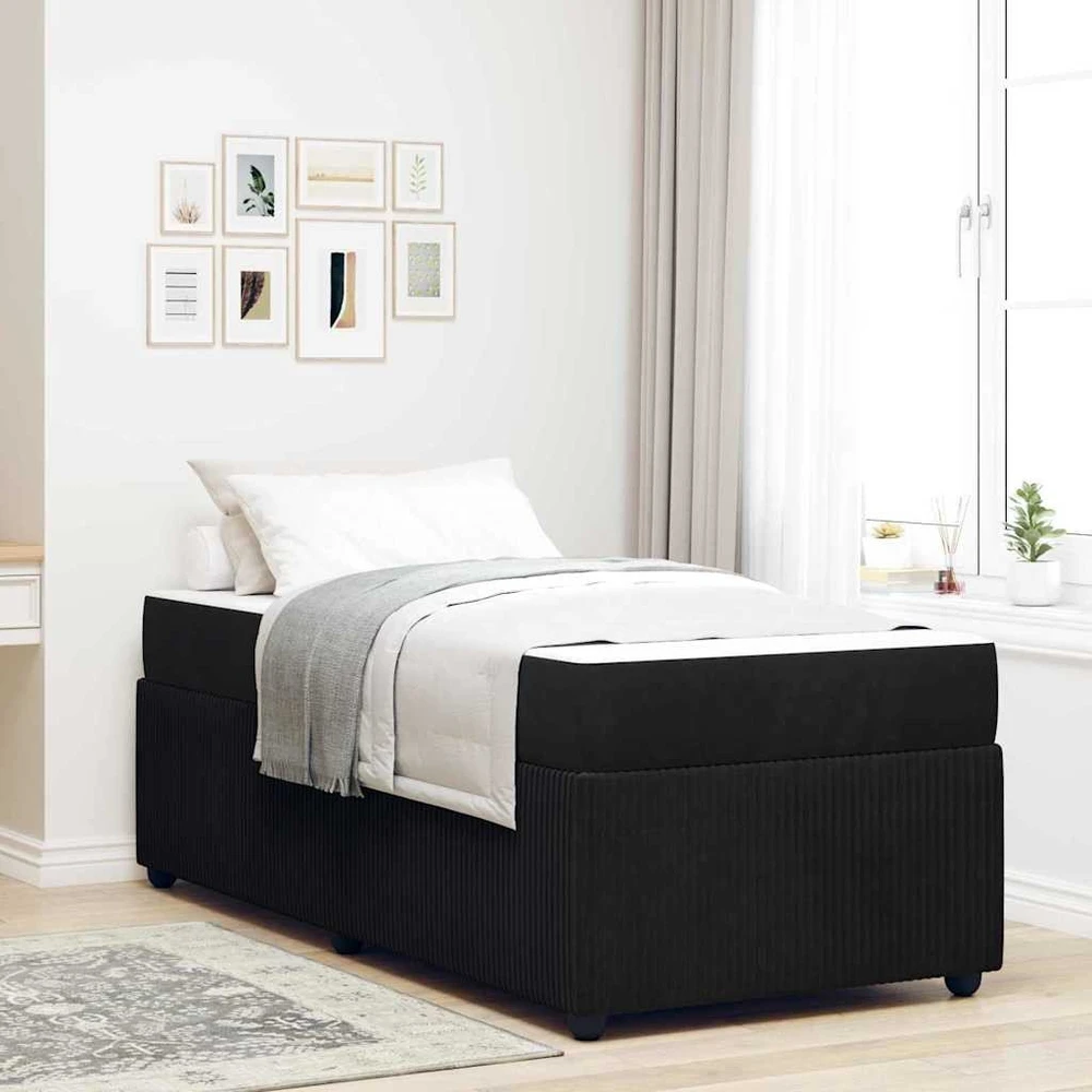 Lova Lovos rėmas Juoda 90 x 200 cm audinys