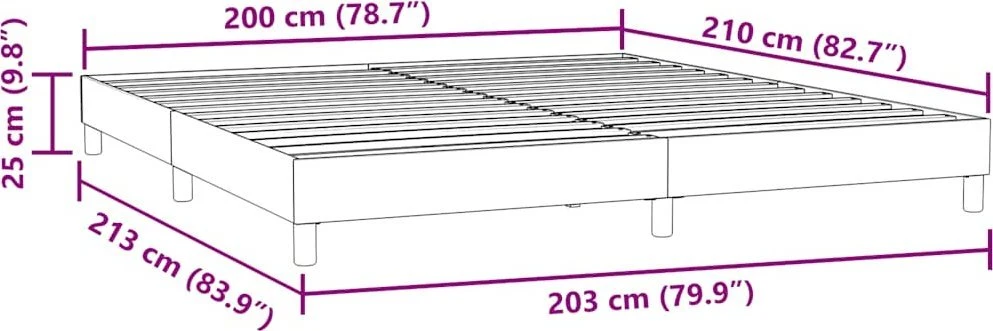 Lova Lovos rėmas be čiužinio Rožinis 200x210 cm aksomas