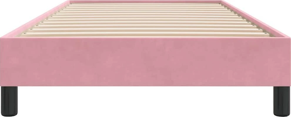 Lova Lovos rėmas be čiužinio Rožinis 80x220 cm aksomas