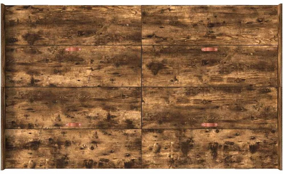 Lova su daiktų laikymo vieta Rūkyta ąžuolas 120 x 190 cm