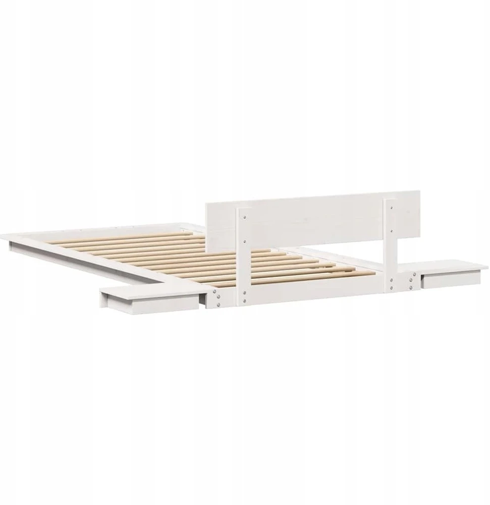 Lovos rėmas Balta 90 x 190 cm Medis