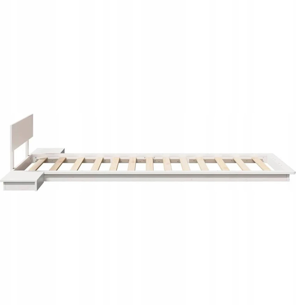 Lovos rėmas Balta 90 x 190 cm Medis