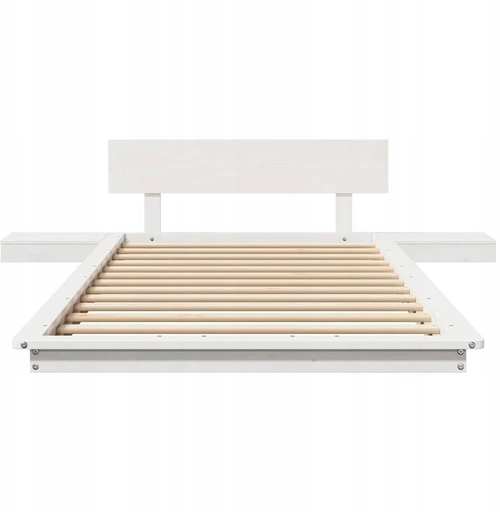 Lovos rėmas Balta 90 x 190 cm Medis