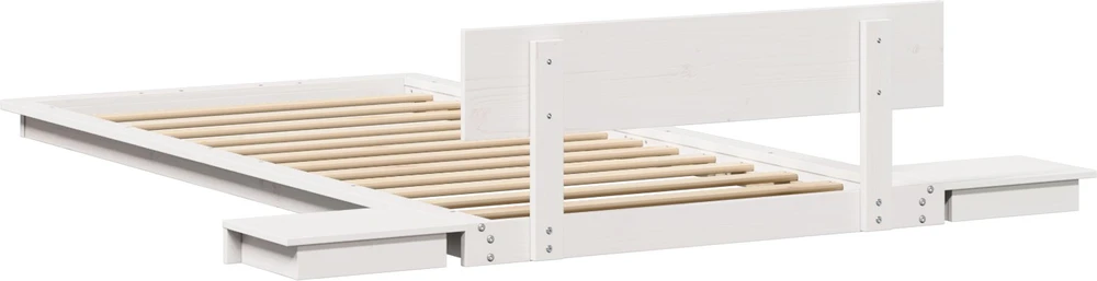 Lovos rėmas Balta 80 x 200 cm Medis