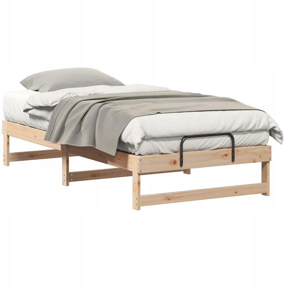 Lova Lovos rėmas Ruda 75 x 190 cm Kietos pušies mediena
