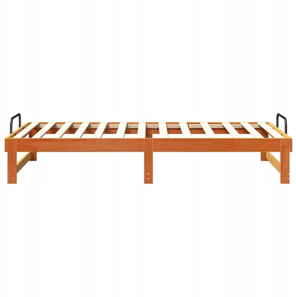 Lova Lovos rėmas Ruda 90 x 190 cm Kietos pušies mediena