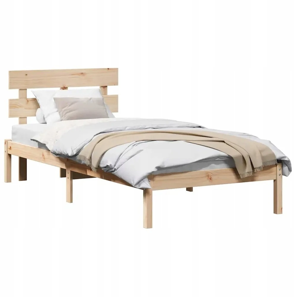 Lova Lovos rėmas Ruda 80 x 200 cm Pušies medienos masyvas