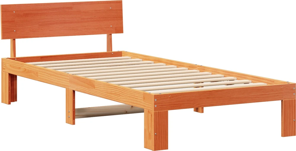 Lovos rėmas Vaško ruda 80 x 200 cm Kietos pušies mediena