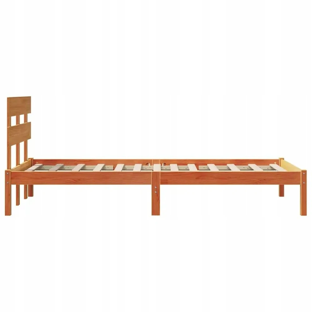 Lova Lovos rėmas Ruda 90 x 200 cm Pušies medienos masyvas