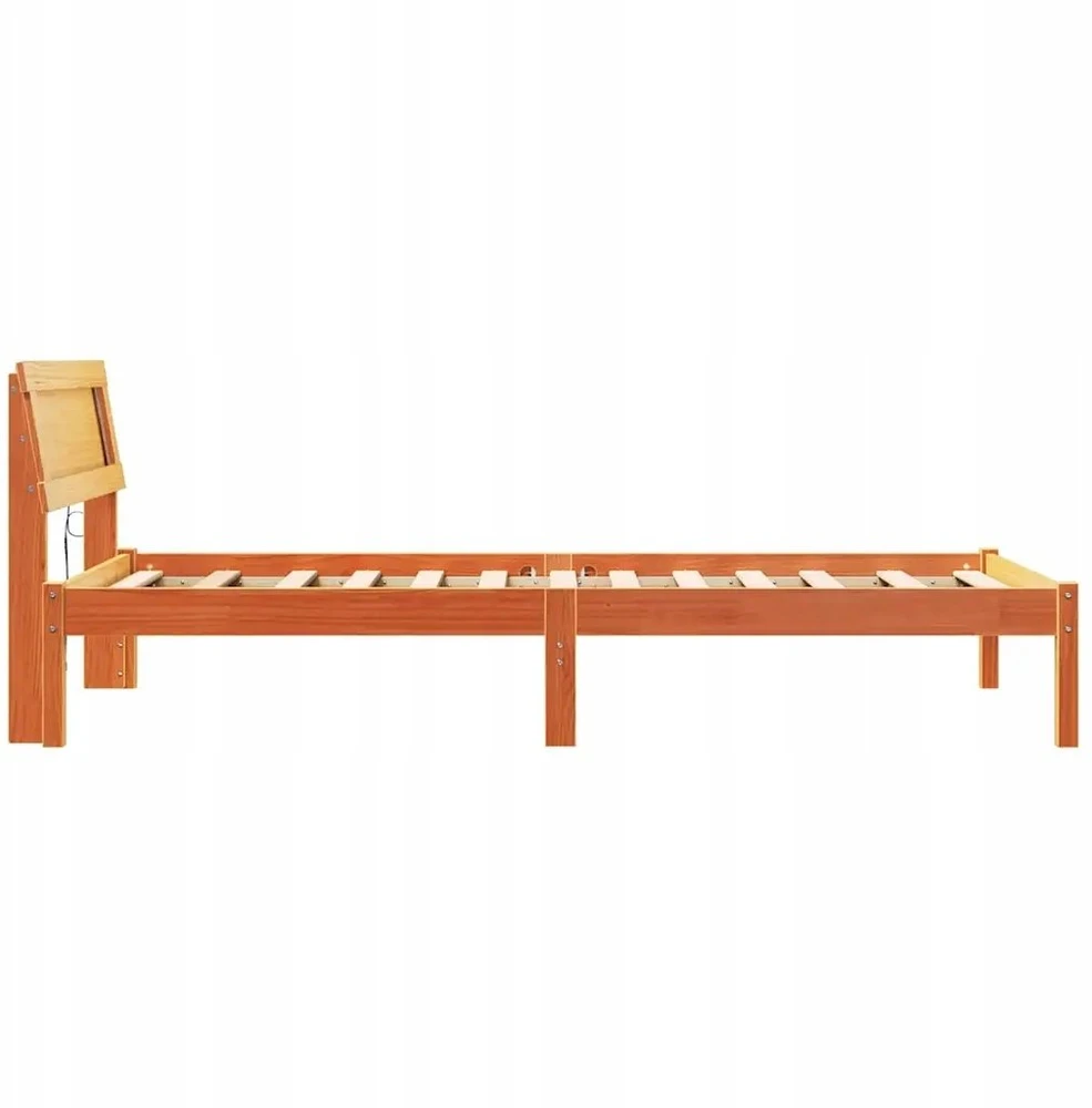 Lova Lovos rėmas Vaško ruda 100 x 200 cm Kietos pušies mediena