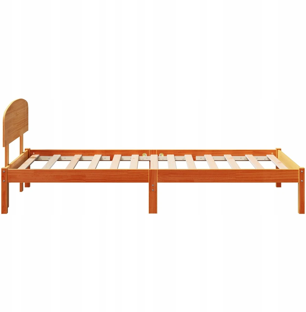 Lovos rėmas Vaško ruda 90 x 190 cm Kietos pušies mediena