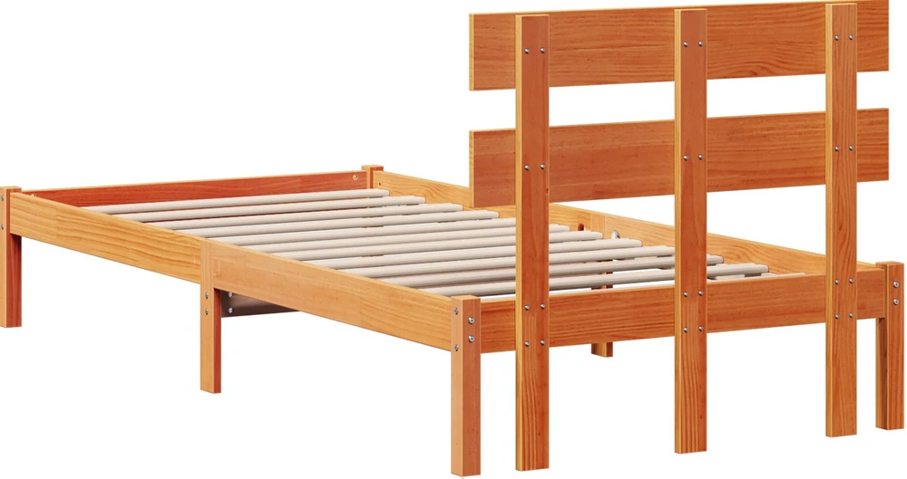 Lovos rėmas Ruda 100 x 200 cm Pušies medienos masyvas