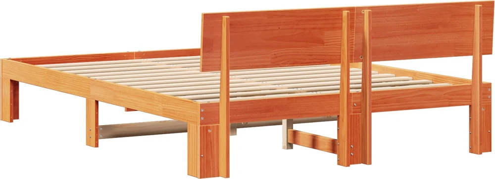 Lovos rėmas Vaško ruda 140 x 200 cm Kietos pušies mediena