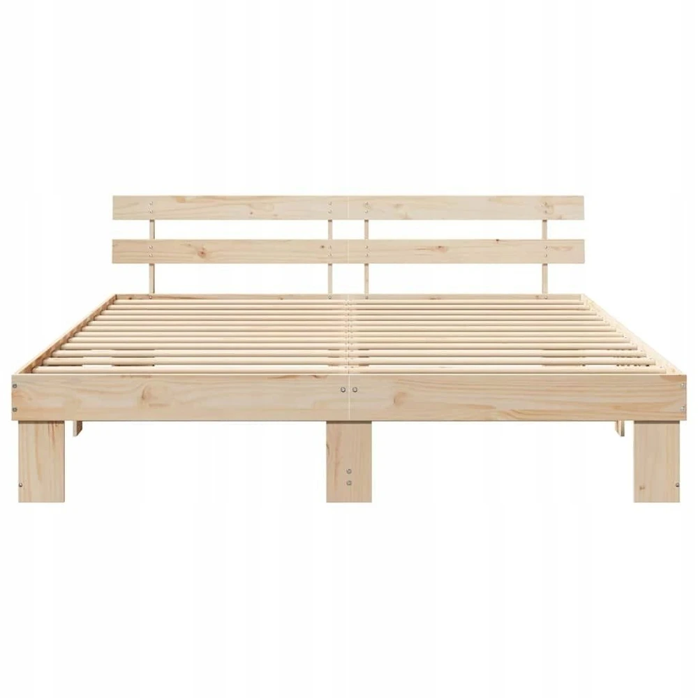 Lovos rėmas Natūrali 200 x 200 cm Kietos pušies mediena