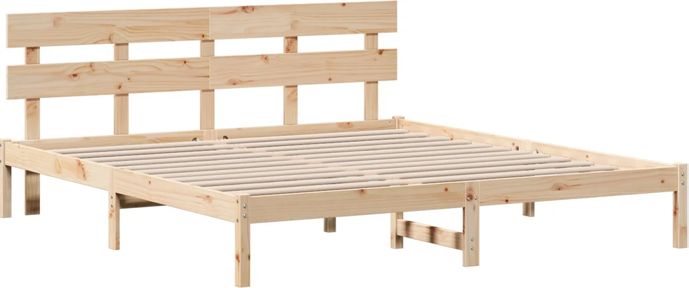 Lovos rėmas Ruda 200 x 200 cm Pušies medienos masyvas