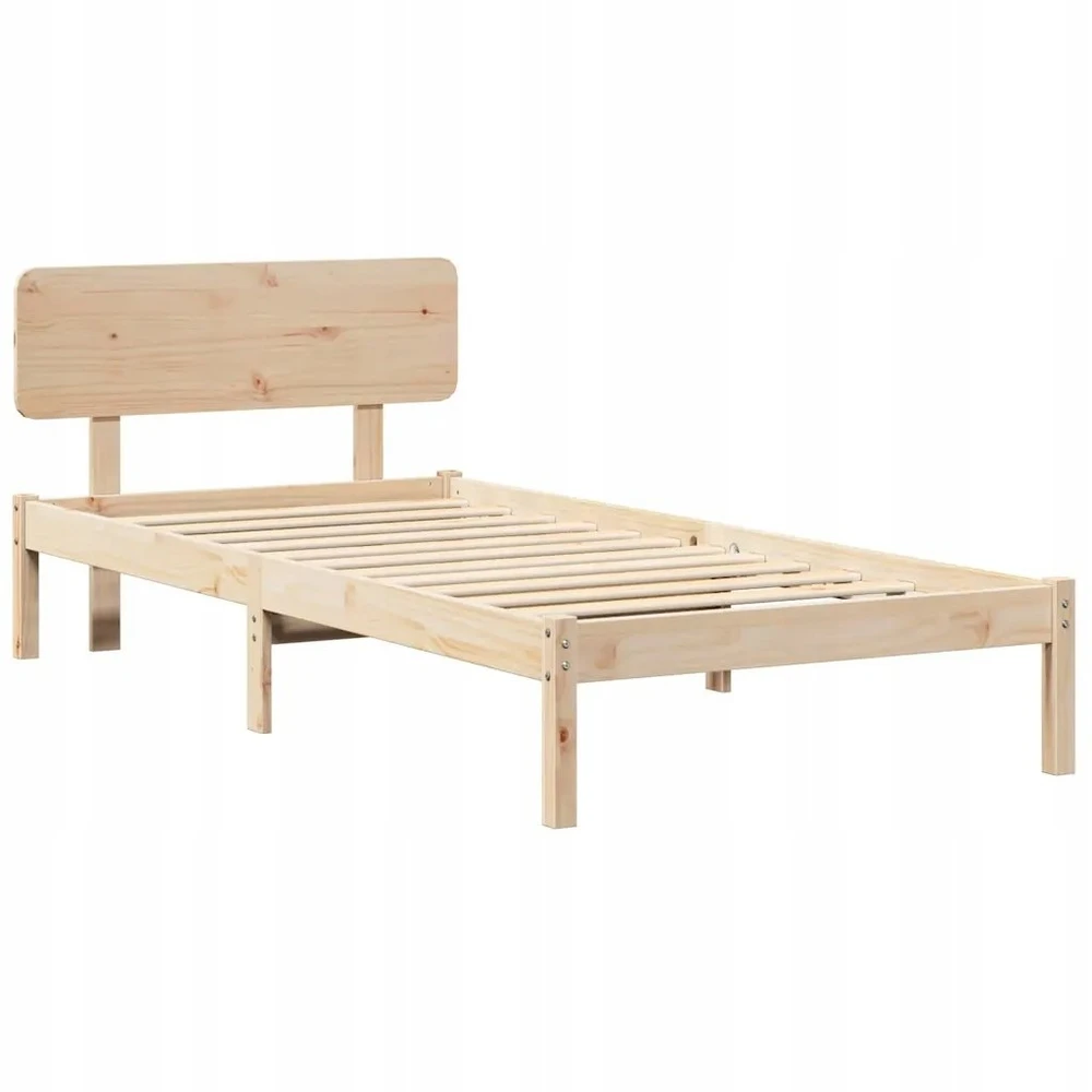 Lova Lovos rėmas Natūrali 75 x 190 cm Kietos pušies mediena