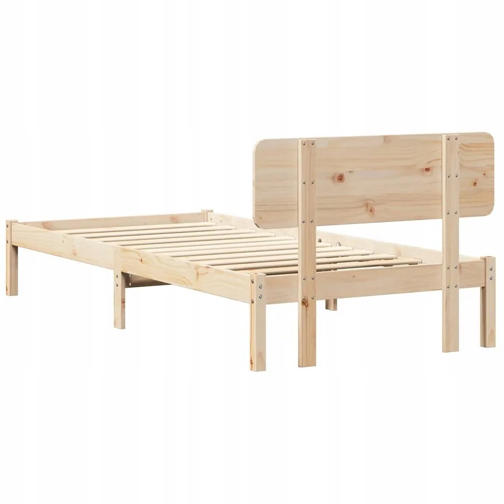 Lova Lovos rėmas Natūrali 90 x 200 cm Kietos pušies mediena