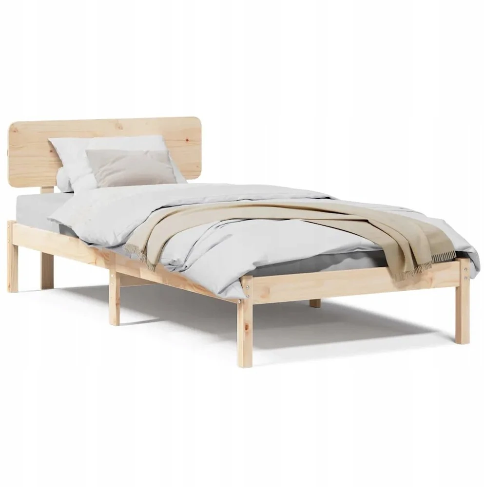 Lova Lovos rėmas Natūrali 90 x 200 cm Kietos pušies mediena