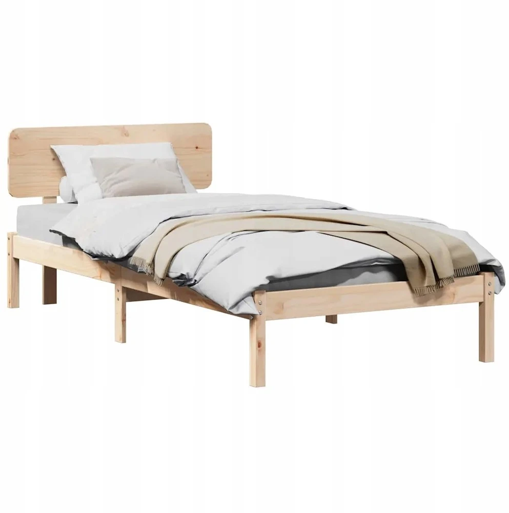 Lova Lovos rėmas Natūrali 90 x 200 cm Kietos pušies mediena