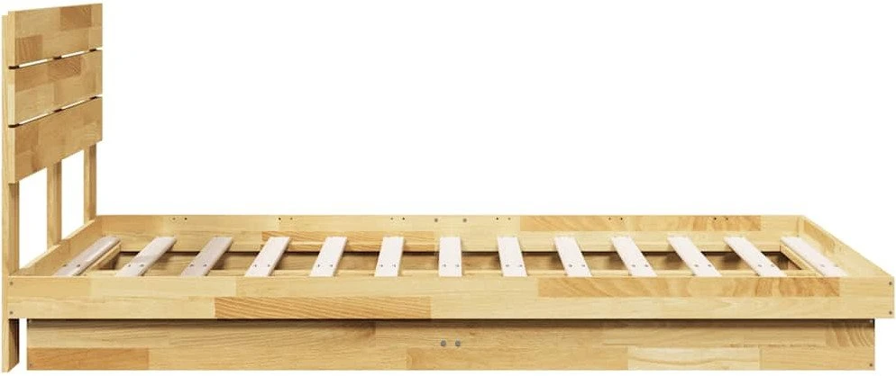 lovos rėmas su galvūgaliu be čiužinio 120x200 cm ąžuolo masyvo