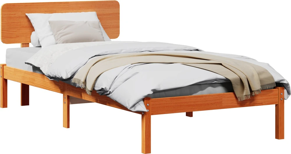 Lovos rėmas Vaško ruda 90 x 200 cm Kietos pušies mediena