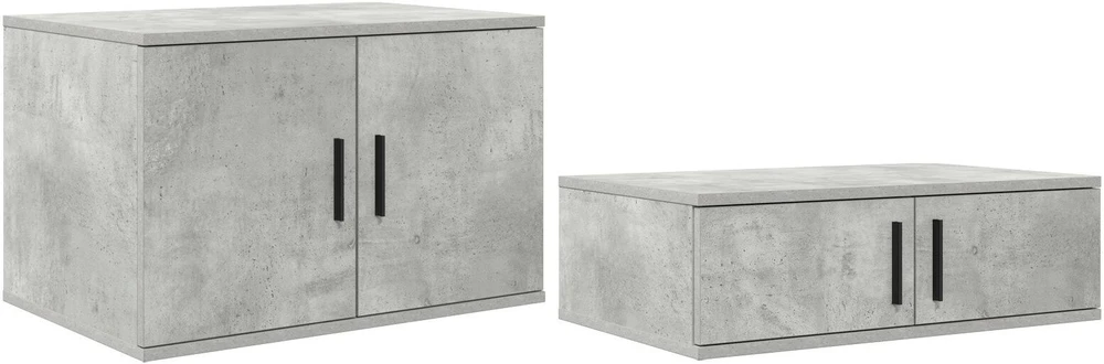 Lova su daiktų laikymo vieta Betono pilka 75 cm