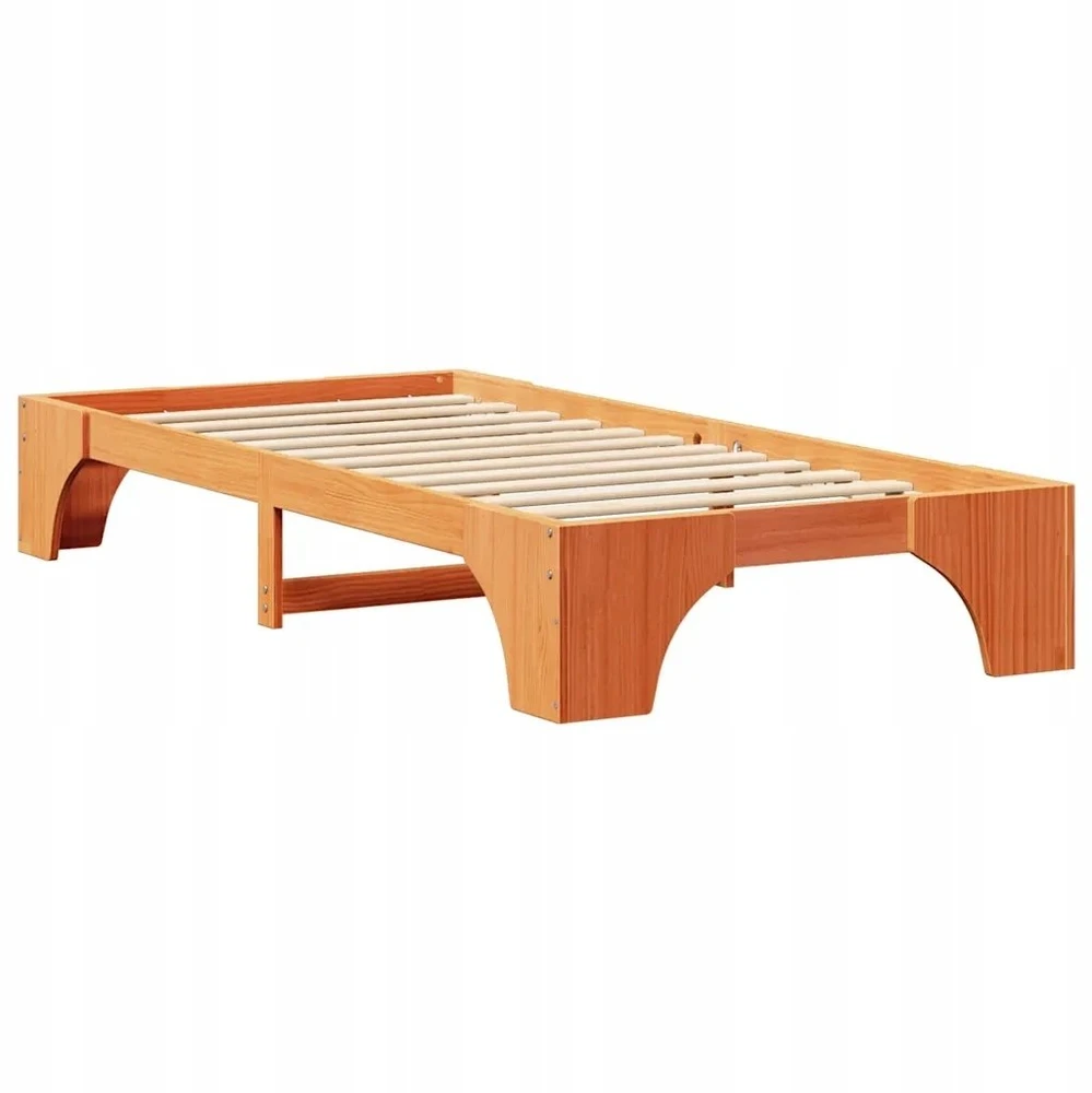 Lovos rėmas Vaško ruda 90 x 200 cm Kietos pušies mediena
