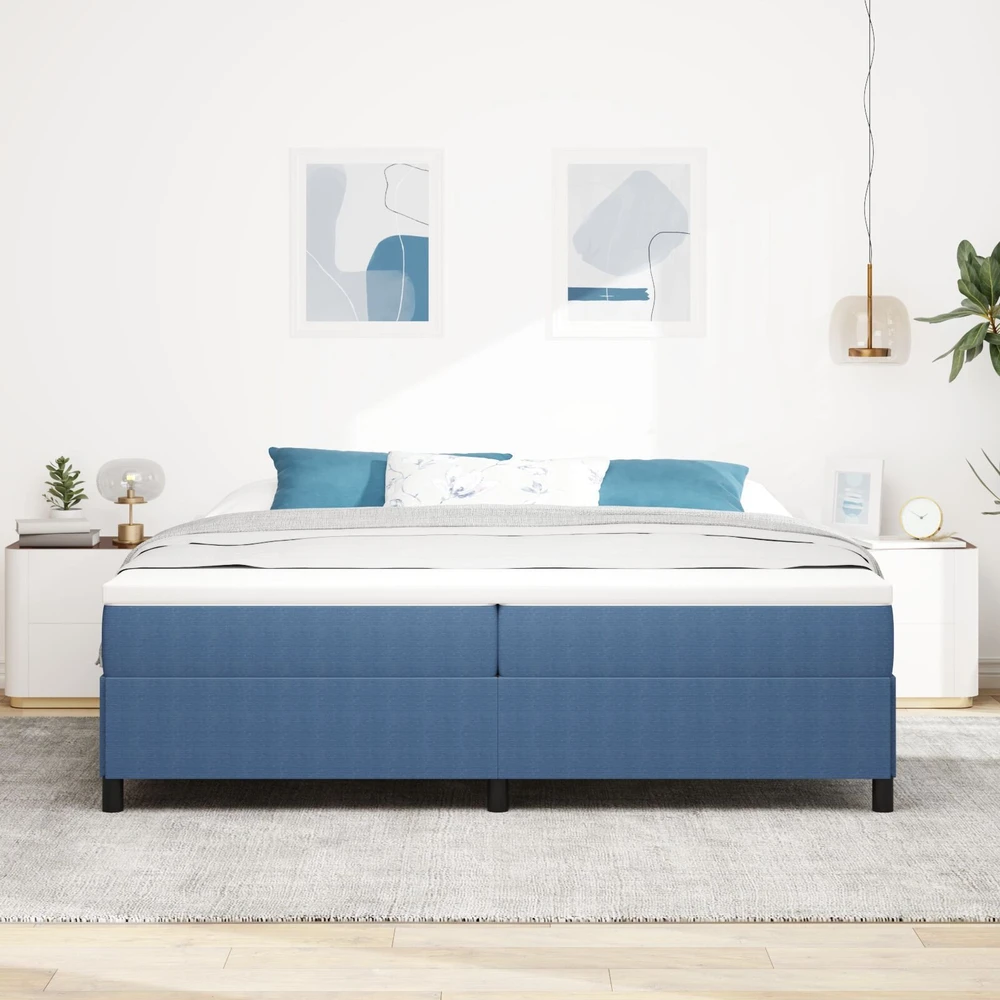 Kiemas lova Mėlyna 200 x 200 cm Kordūrinis audinys