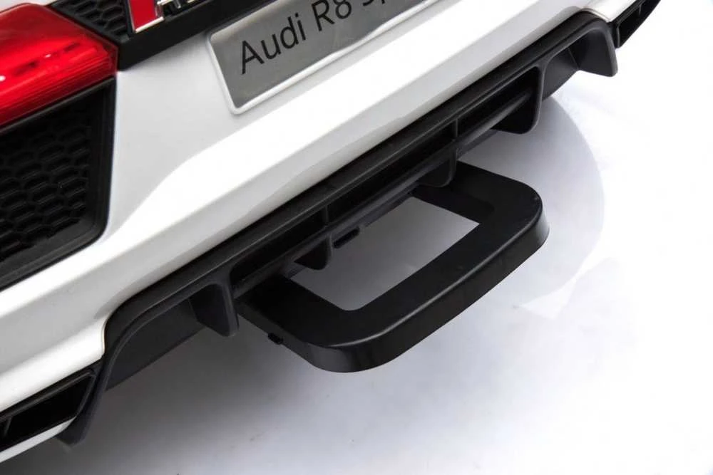 Ramiz Audi R8 na akumulator vaikams Baltas + Pilot + EVA + Wolny Start + MP3 LED