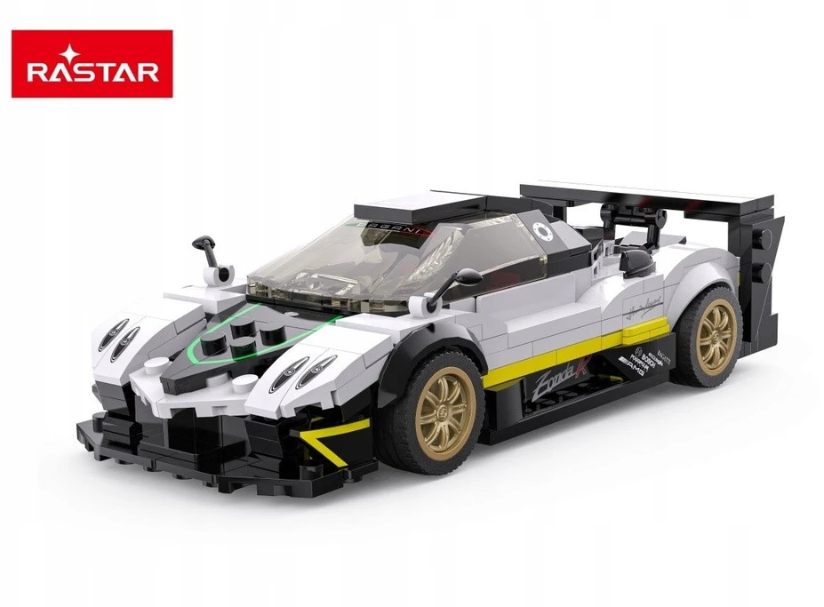 Konstruktorius Pagani Zonda R Pads Baltas automobilis 1:28 RASTAR