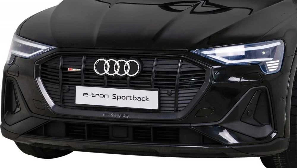 Ramiz Elektromobilis vaikams Audi E- Tron QLS-6688, 4x4, juodas