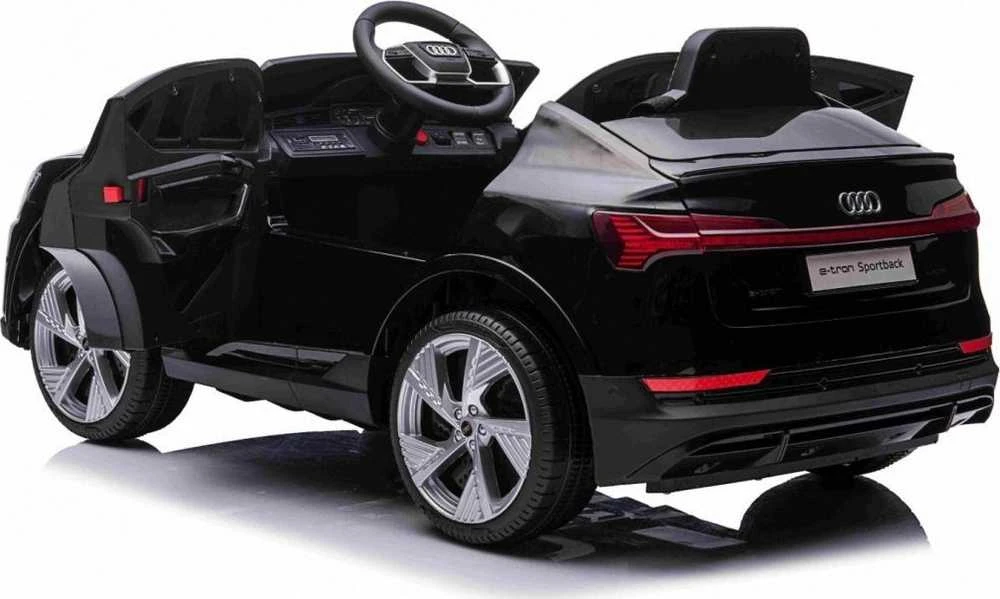 Ramiz Elektromobilis vaikams Audi E- Tron QLS-6688, 4x4, juodas
