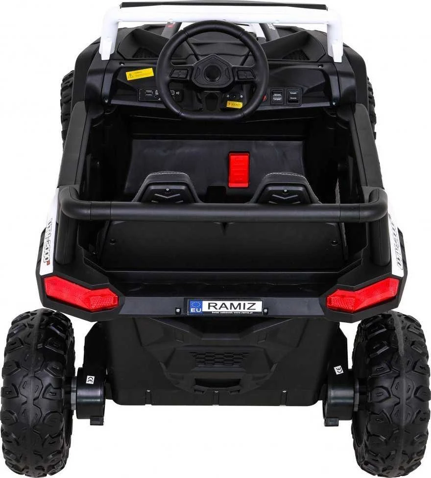 Ramiz Elektromobilis Buggy UTV Racing 4x4 baltas, vienvietis