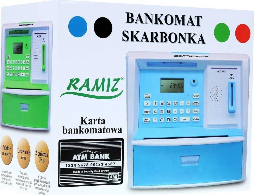 Ramiz ATM piggy bank su lenkiška verte