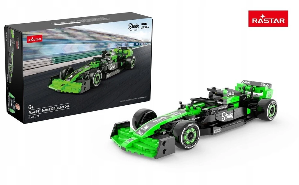 Rastar Group Konstruktorius Stake F1 Team KICK Sauber C44 Blocks automobilis RASTAR Žalias 1:24