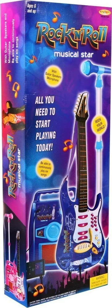 Ramiz Rožinis elektrinės gitaros stiprintuvas vaikams