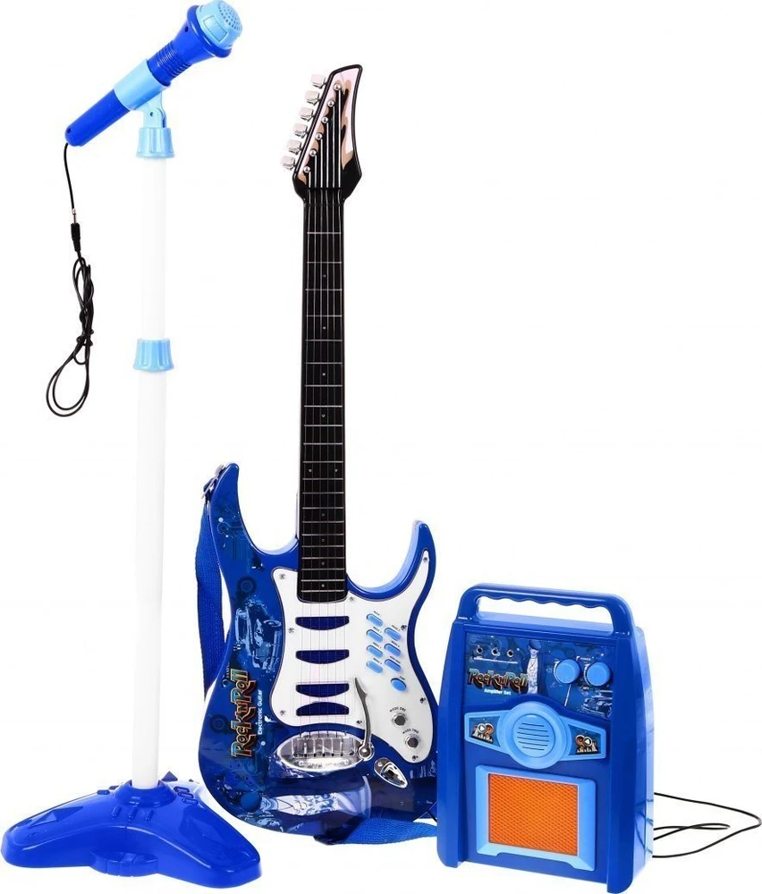 Ramiz Mėlynas elektrinės gitaros stiprintuvas vaikams