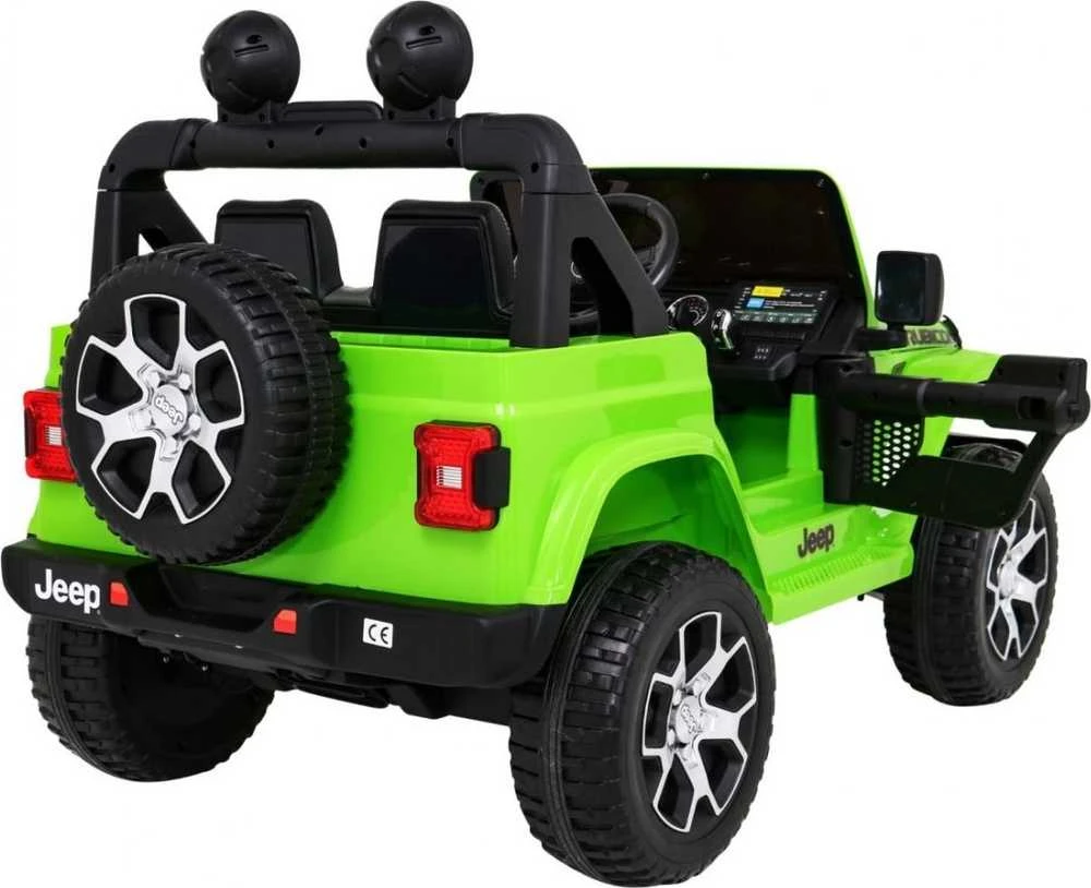 Ramiz Elektromobilis Jeep Wrangler Rubicon, Žalias