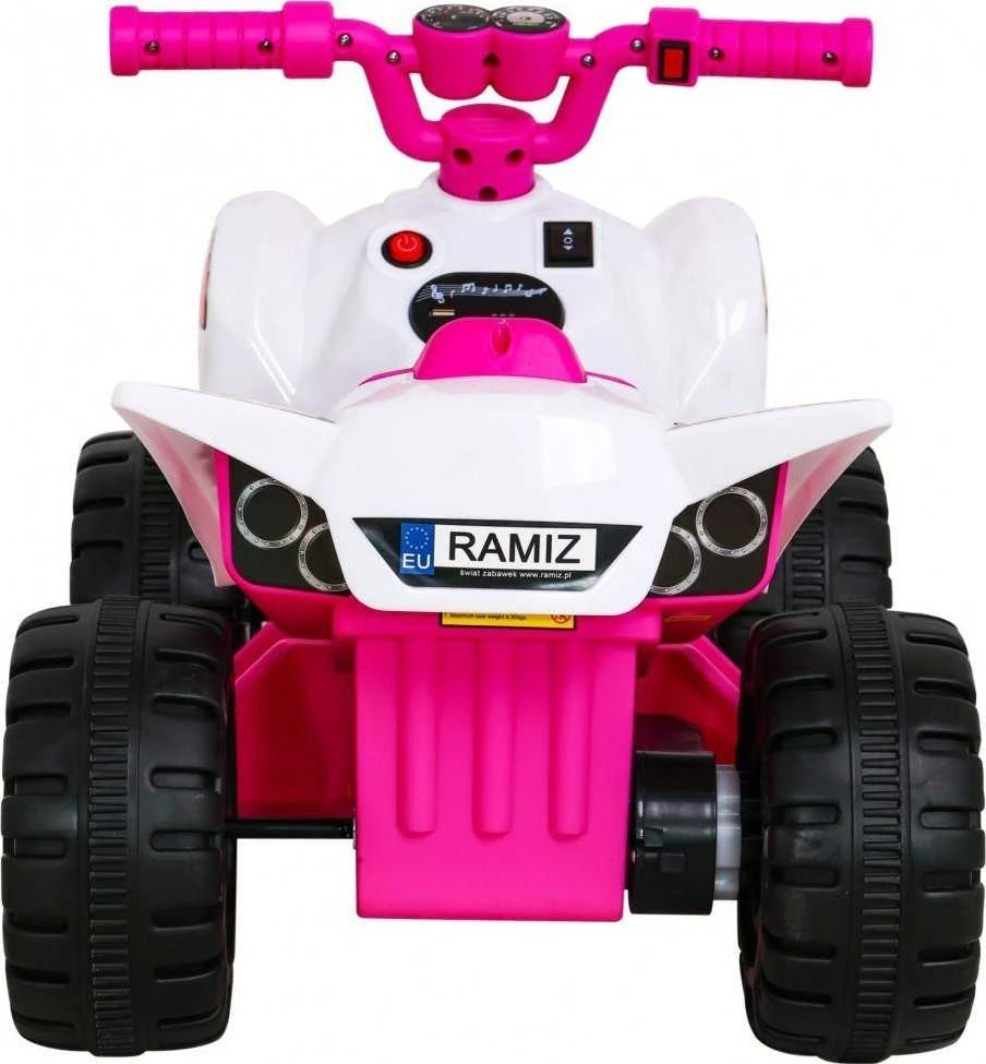 Ramiz Quad The Fastest na akumulator vaikams Rožinė + Silnik 25W