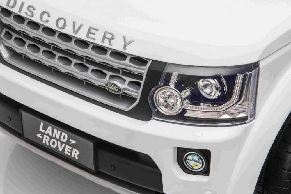 Ramiz Elektromobilis Land Rover Discovery, baltas